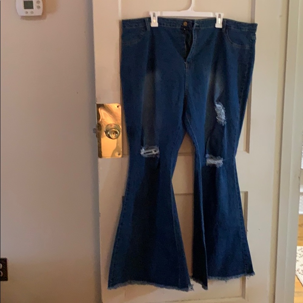 Wide leg jeans
